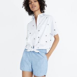 Madewell Chambray Pull On Shorts